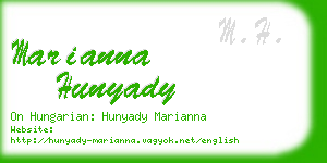 marianna hunyady business card